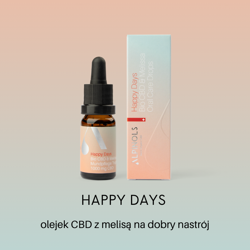 Olejek CBD z dodatkiem melisy na dobry nastrój