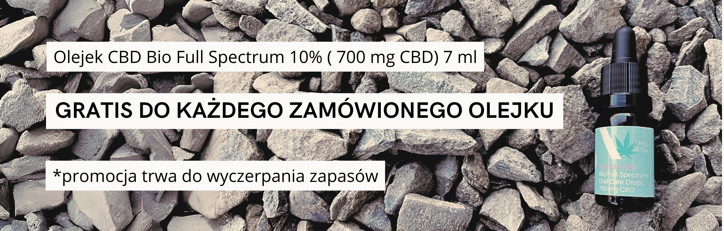 Olejek CBD 10% 7 ml do każdego zamówionego olejku